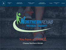 Tablet Screenshot of northernrehabpt.com